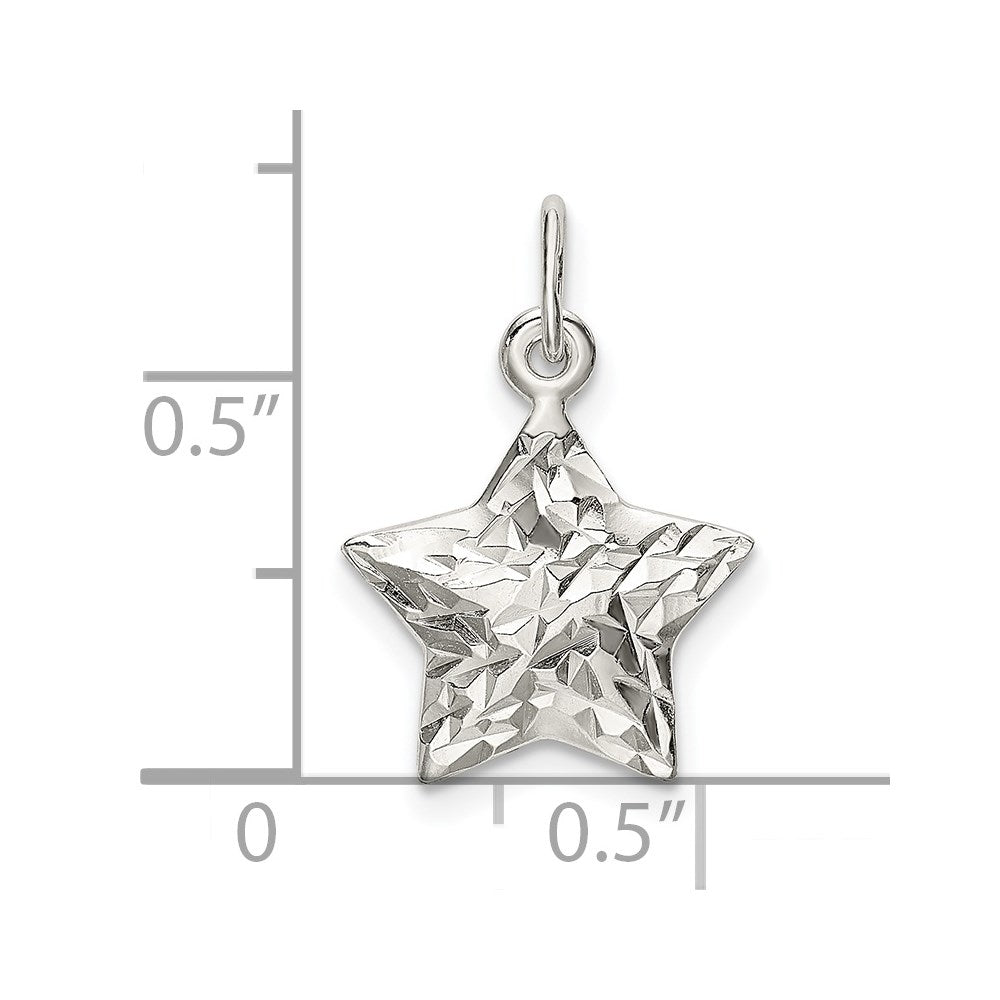Sterlingsilber Stern Charm