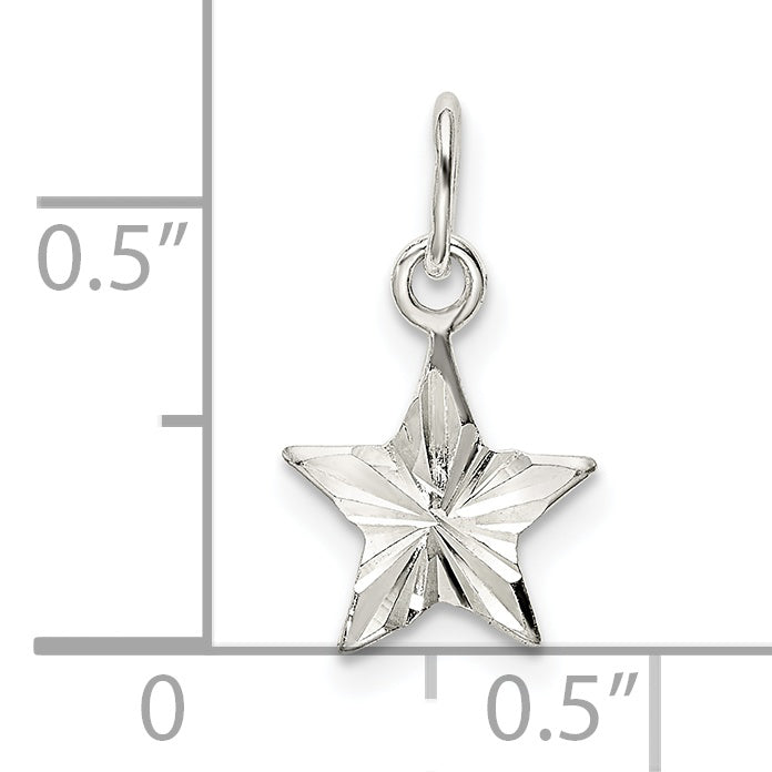 Sterlingsilber Stern Charm