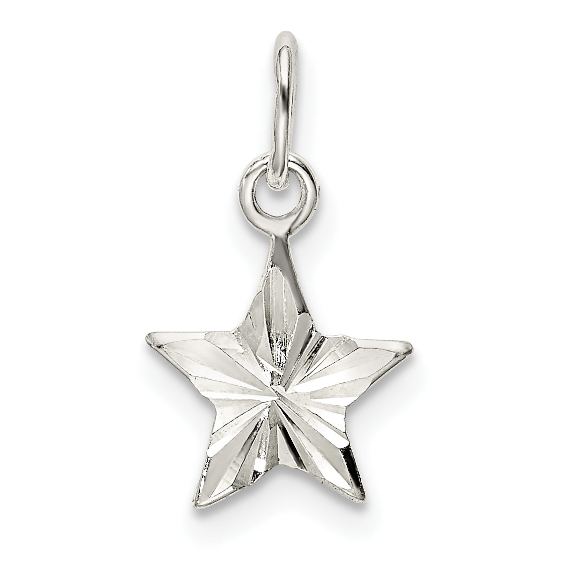 Sterlingsilber Stern Charm