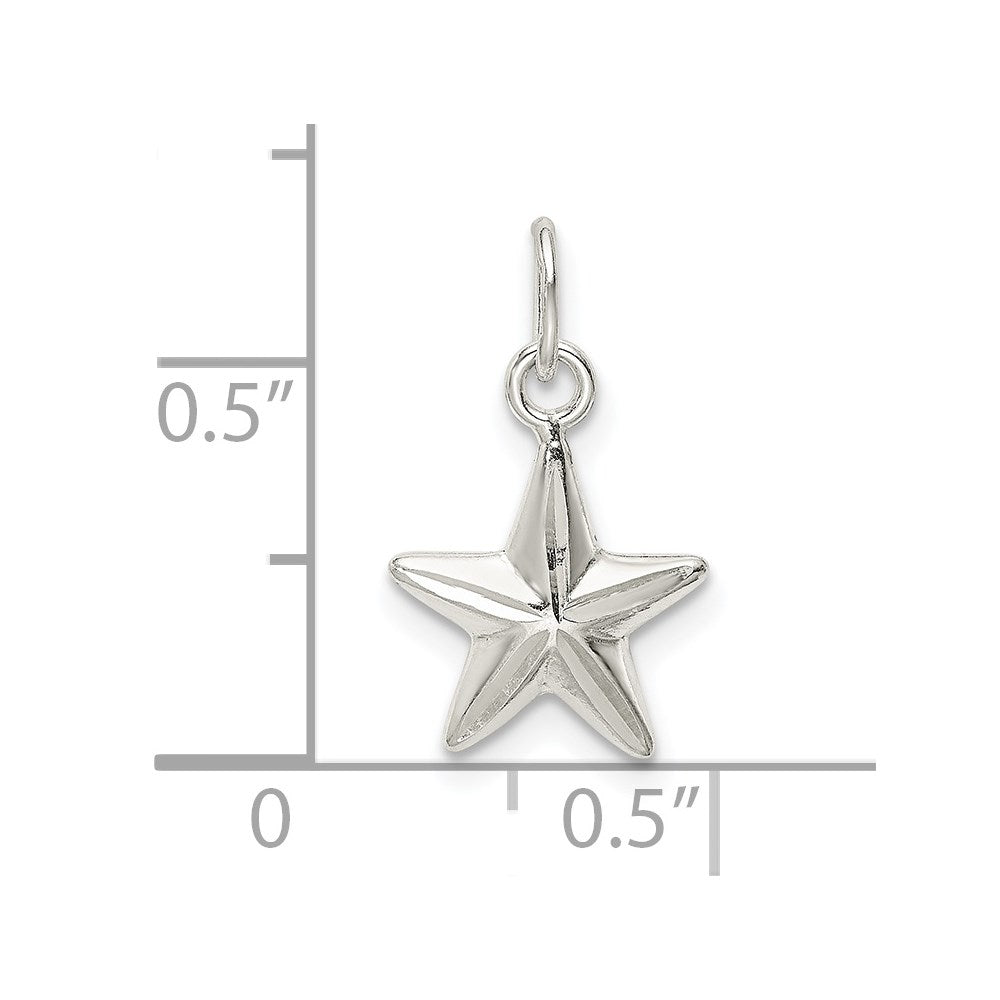 Sterlingsilber Stern Charm