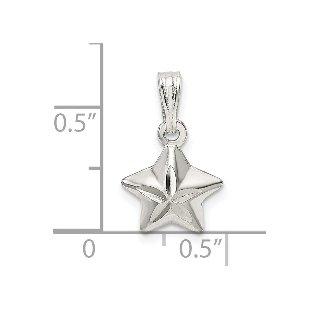 Sterlingsilber Stern Charm