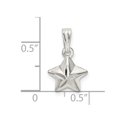 Sterlingsilber Stern Charm