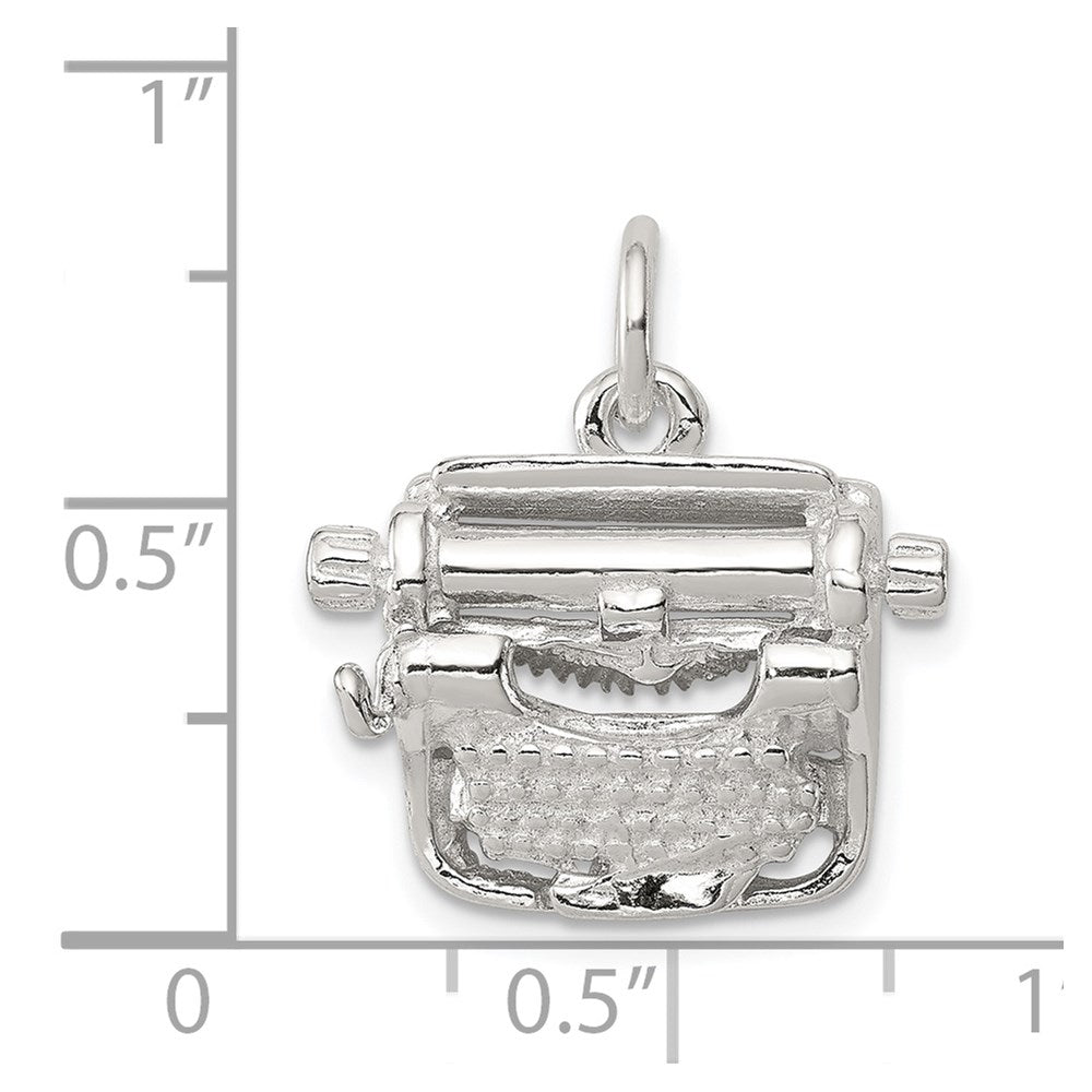 Sterlingsilber Typewriter Charm
