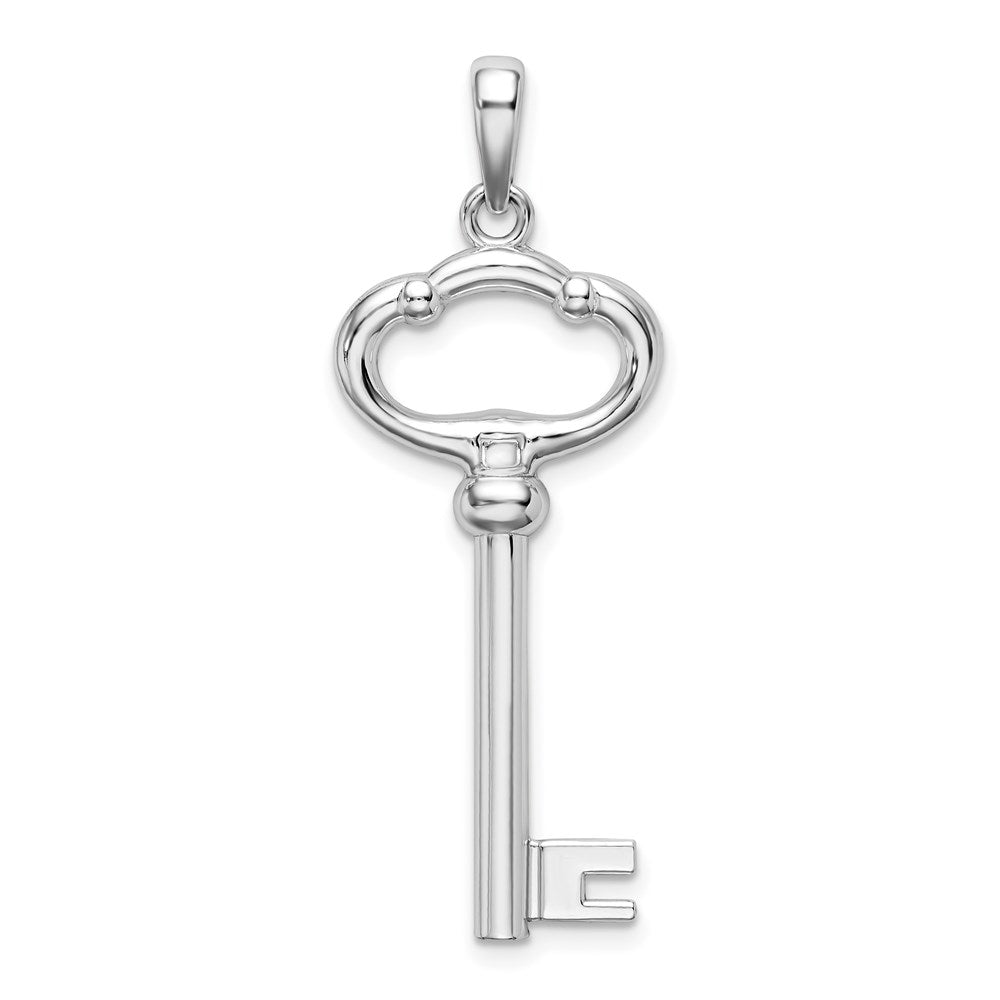 Sterlingsilber De-ani Rhodiniert 3d Key To My Herz Anhänger