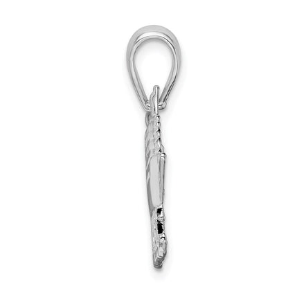 Sterlingsilber De-ani Rhodiniert Poliert Key West Cruise Ship Anhänger
