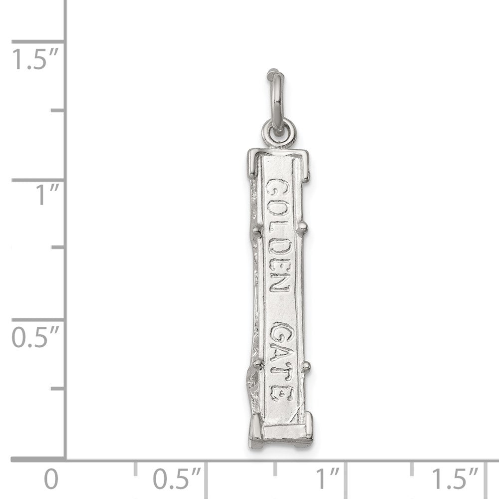 Sterlingsilber Golden Gate Bridge Charm