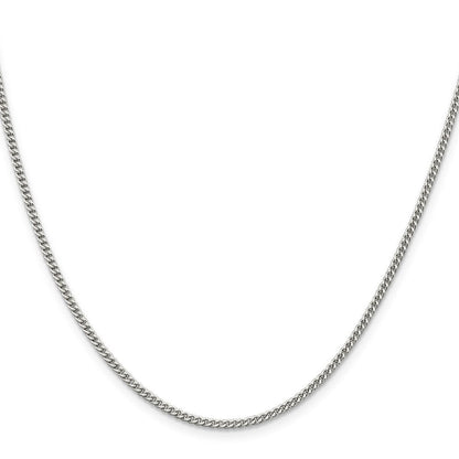 Sterlingsilber 2mm Panzer Halskette
