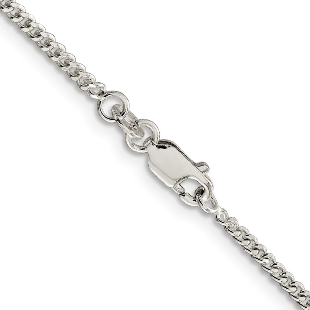 Sterlingsilber 2mm Panzer Halskette