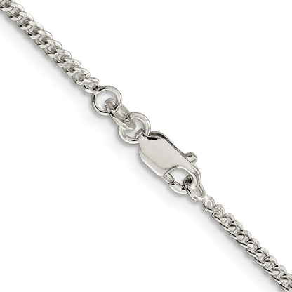 Sterlingsilber 2mm Panzer Halskette