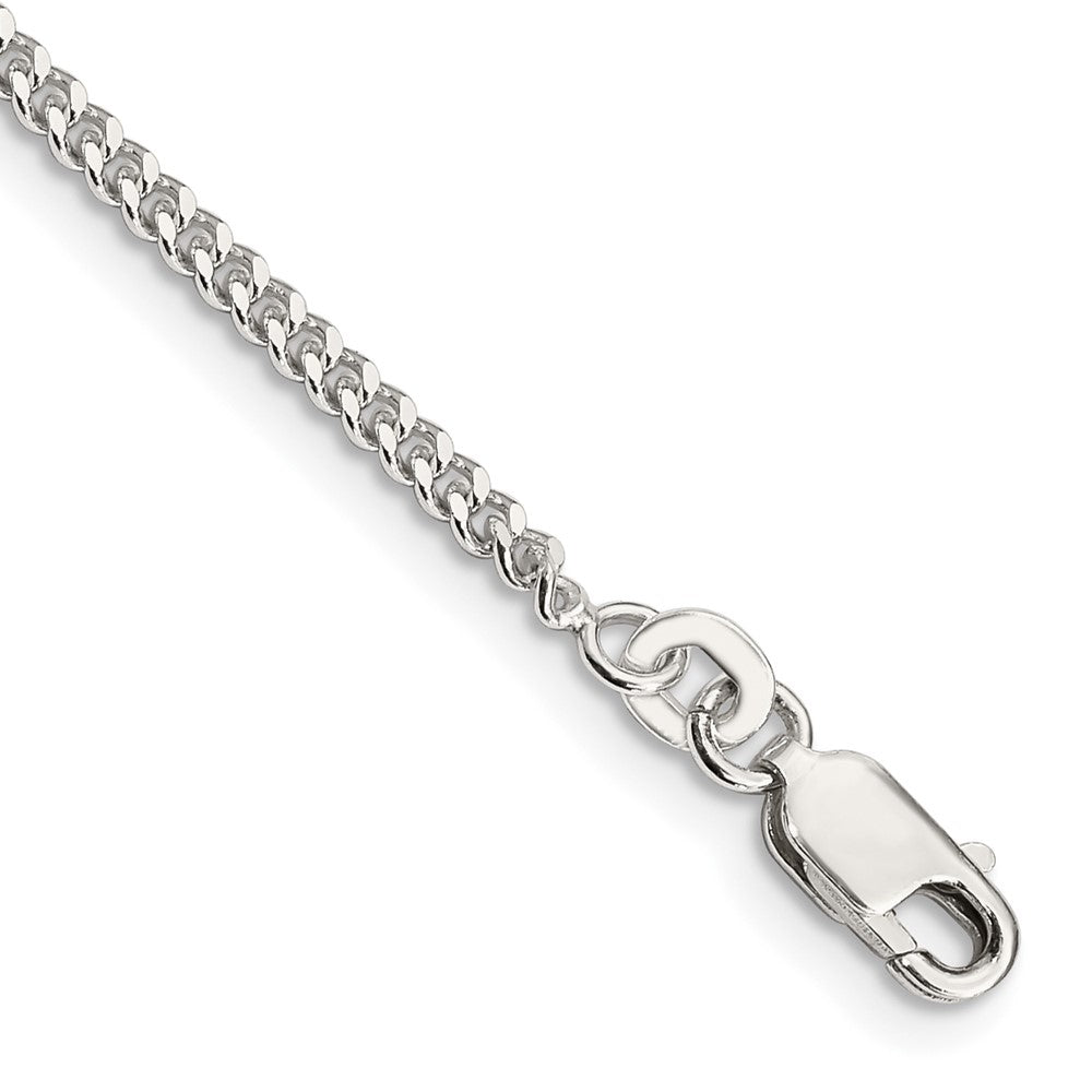 Sterlingsilber 2mm Panzer Kette Fußkettchen