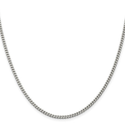Sterlingsilber 3mm Panzer Halskette