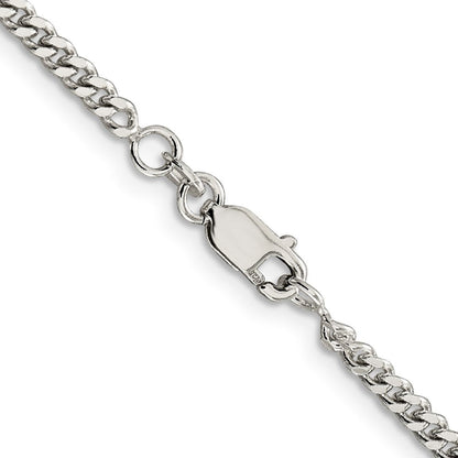 Sterlingsilber 3mm Panzer Halskette