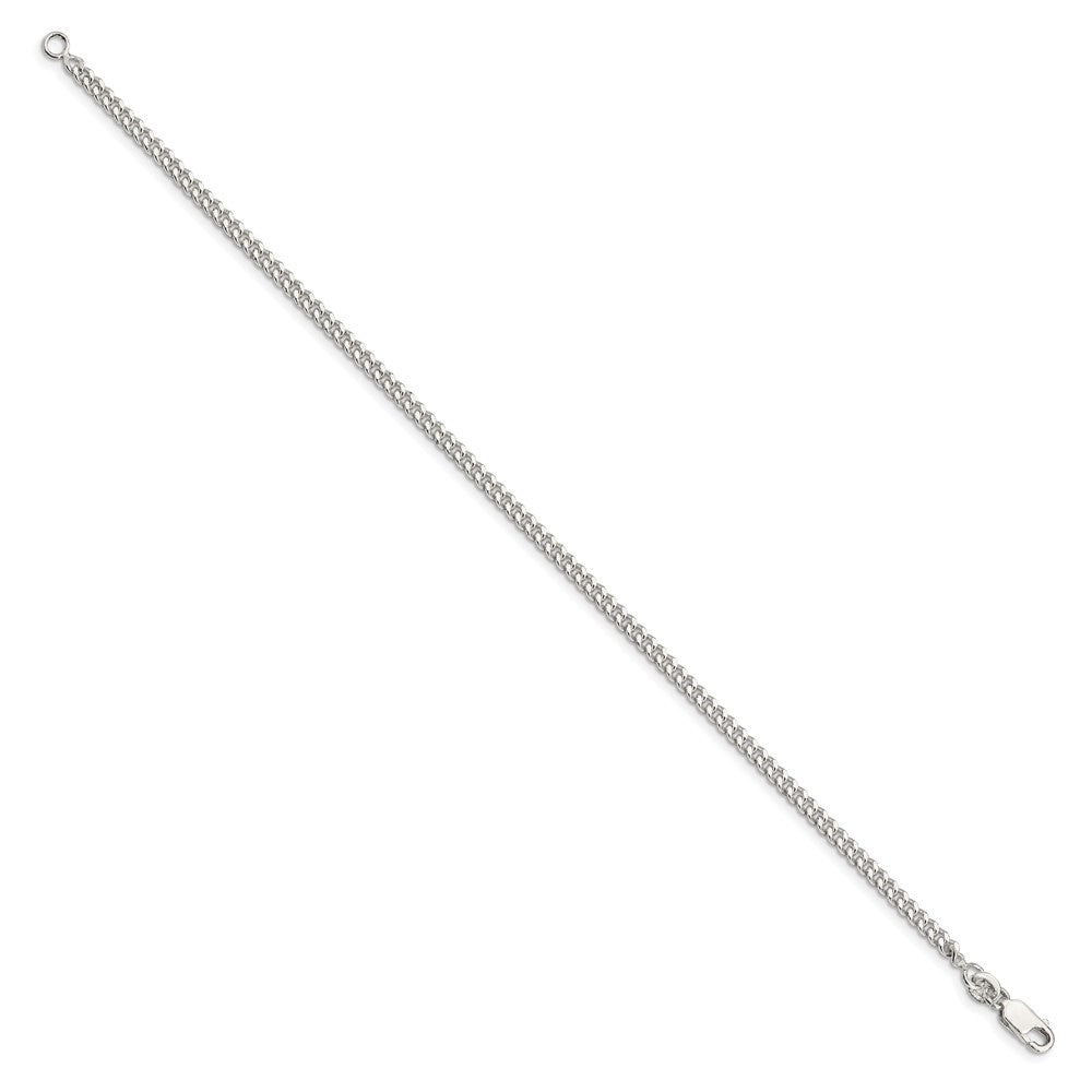 Sterlingsilber 3mm Panzer Gliederarmband