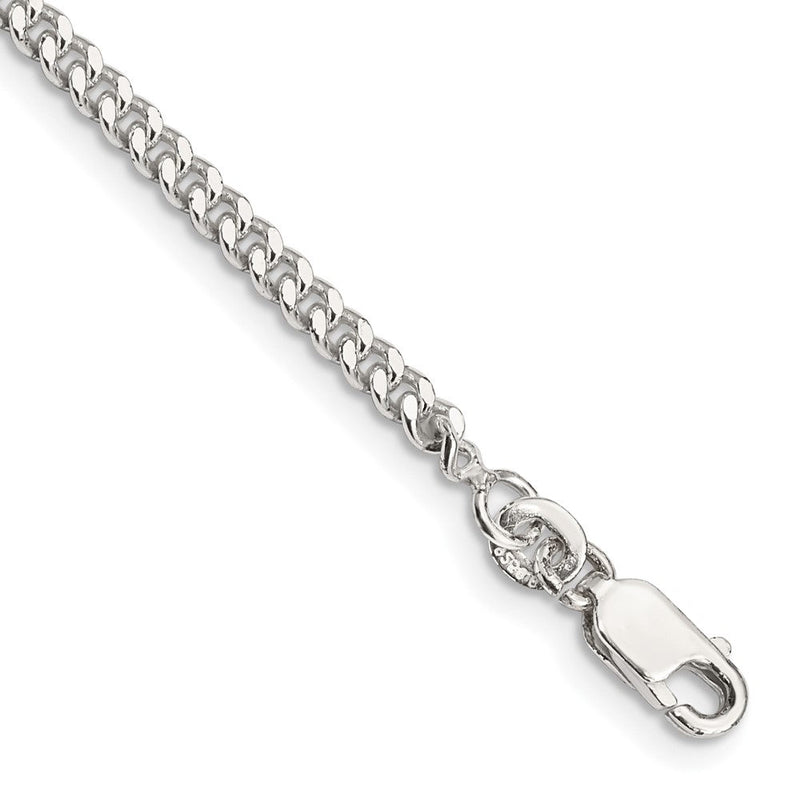 Sterlingsilber 3mm Panzer Gliederarmband