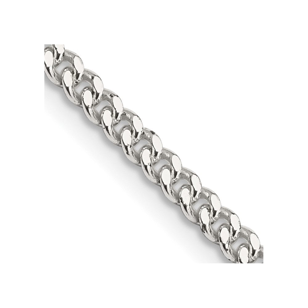 Sterlingsilber 3mm Panzer Halskette
