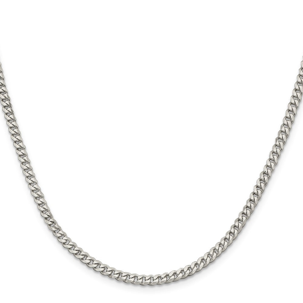 Sterlingsilber Rhodiniert 3.5mm Panzer Halskette