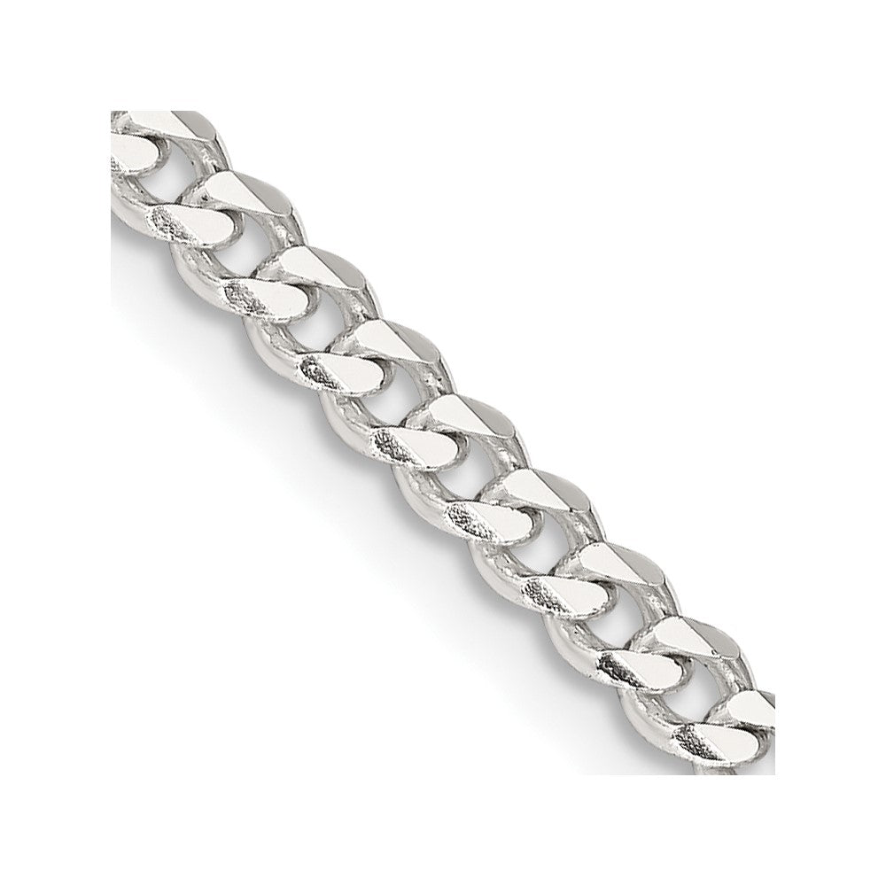 Sterlingsilber 3.5mm Panzer Halskette
