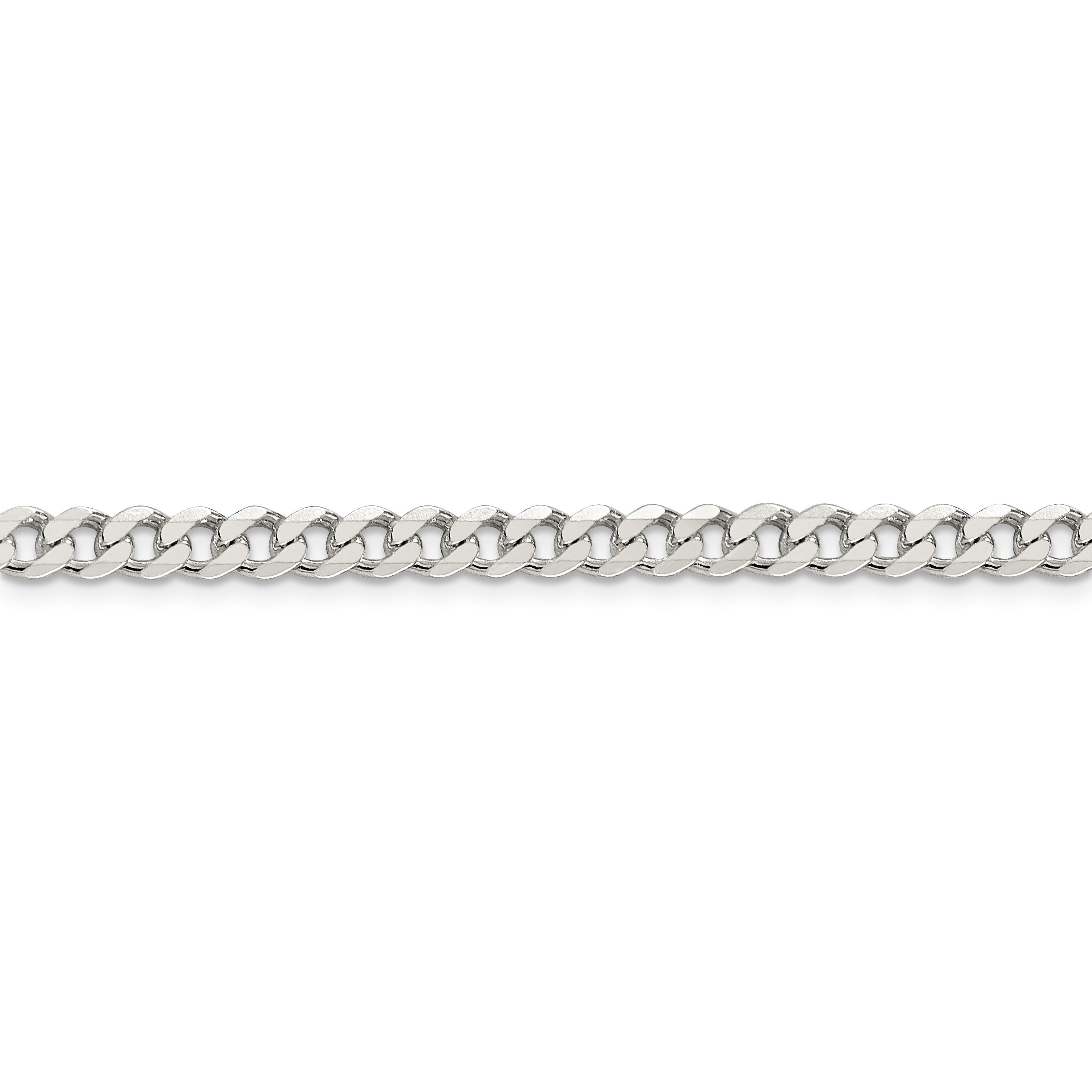 24 Zoll Sterlingsilber Rhodiniert 4.5mm Panzer Halskette