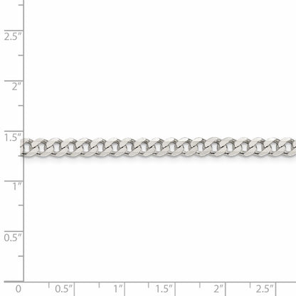 24 Zoll Sterlingsilber Rhodiniert 4.5mm Panzer Halskette