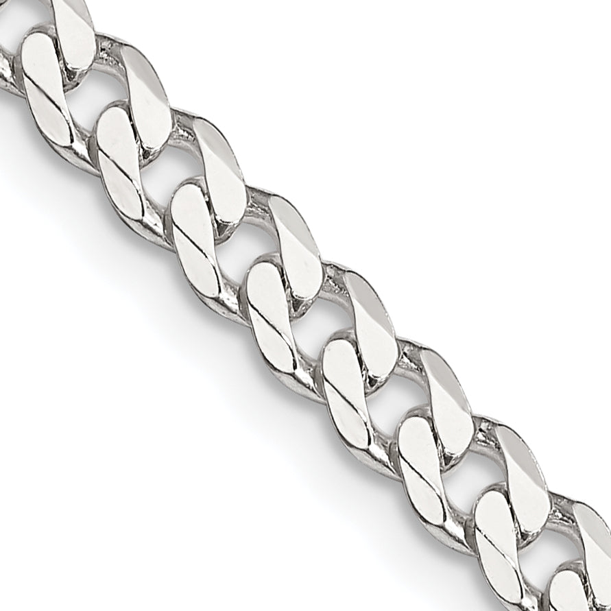 36 Zoll Sterlingsilber 4.5mm Panzer Halskette