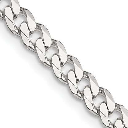 36 Zoll Sterlingsilber 4.5mm Panzer Halskette