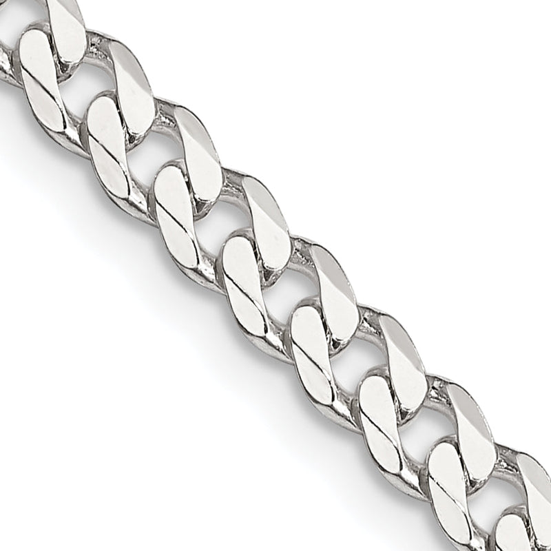 36 Zoll Sterlingsilber 4.5mm Panzer Halskette