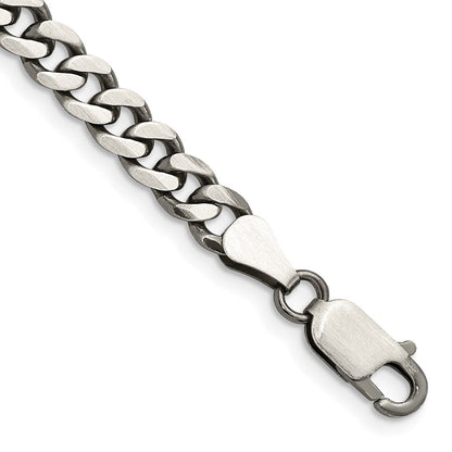 Sterlingsilber Antikisiert 5.7mm Panzer Gliederarmband
