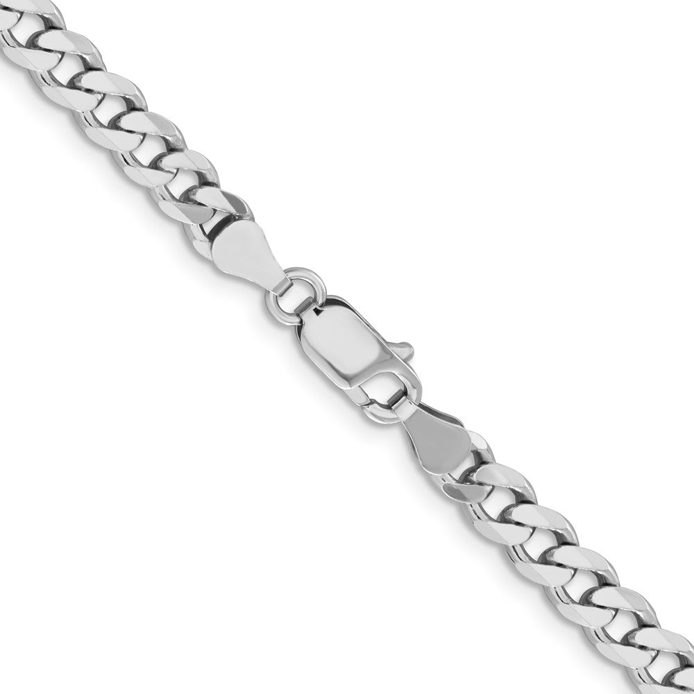 28 Zoll Sterlingsilber Rhodiniert 5.7mm Panzer Halskette