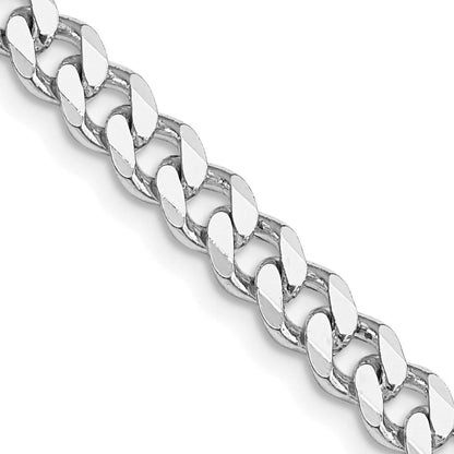 28 Zoll Sterlingsilber Rhodiniert 5.7mm Panzer Halskette