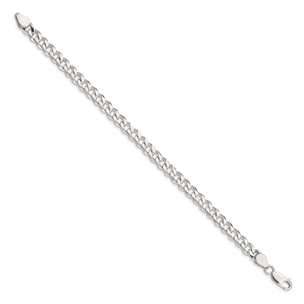 Sterlingsilber 6.5mm Panzer Gliederarmband