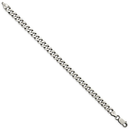 Sterlingsilber Antikisiert 6.5mm Panzer Gliederarmband