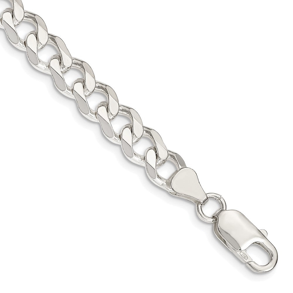 Sterlingsilber 7.5mm Panzer Gliederarmband