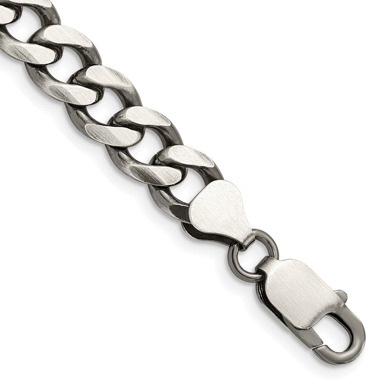 Sterlingsilber Antikisiert 7.5mm Panzer Gliederarmband