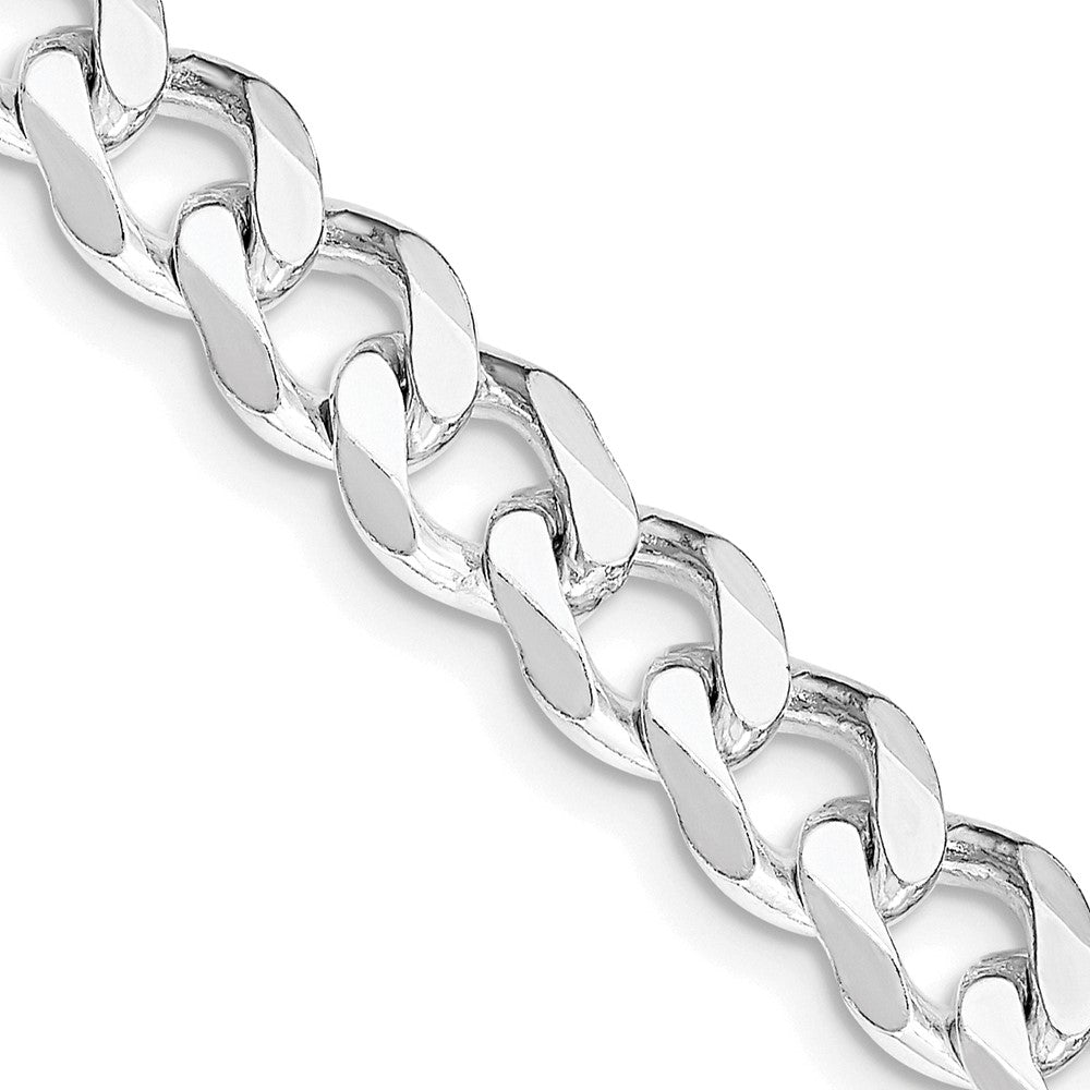 28 Zoll Sterlingsilber Rhodiniert 7.5mm Panzer Halskette