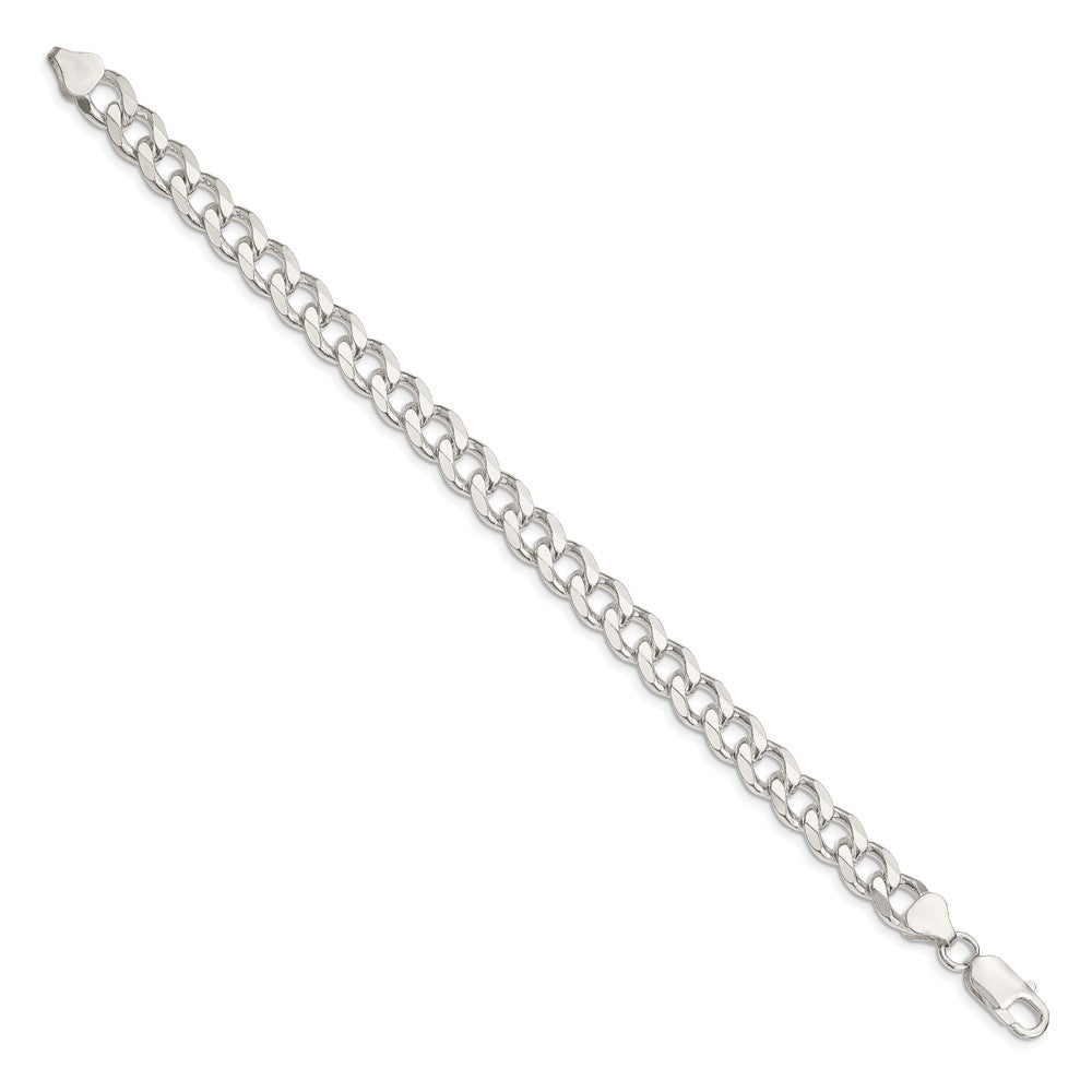 Sterlingsilber 8.3mm Panzer Gliederarmband