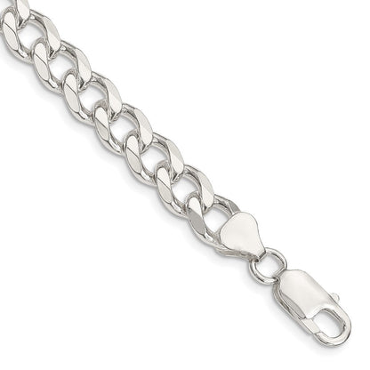Sterlingsilber 8.3mm Panzer Gliederarmband