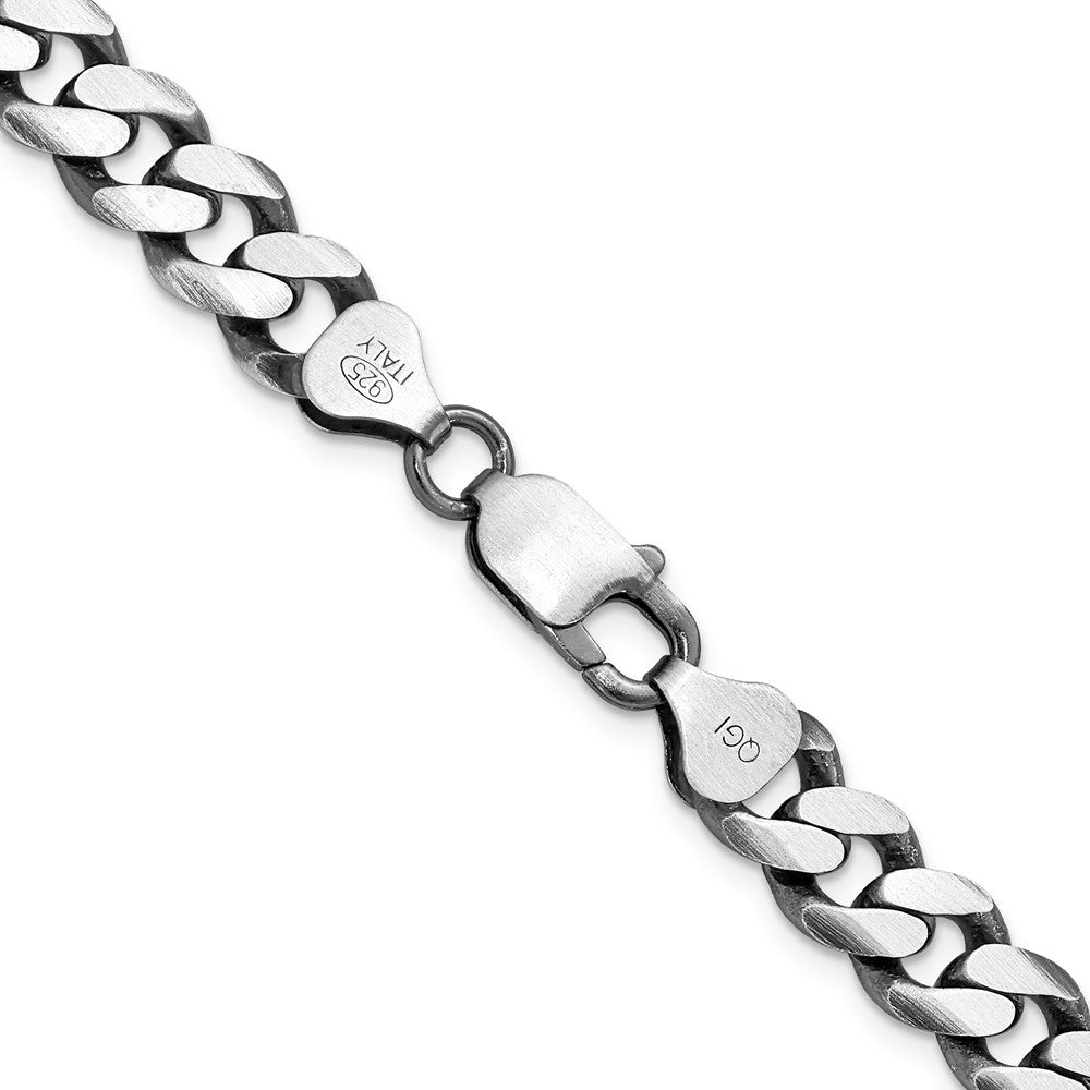 26 Zoll Sterlingsilber Antikisiert 8.3mm Panzer Halskette