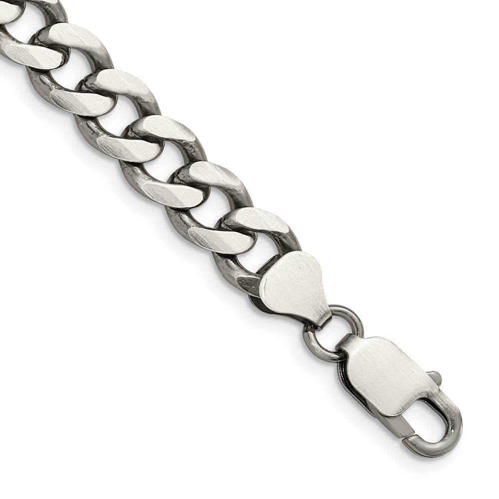 Sterlingsilber Antikisiert 8.3mm Panzer Gliederarmband