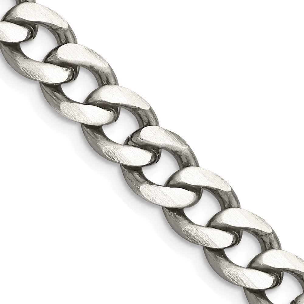 26 Zoll Sterlingsilber Antikisiert 8.3mm Panzer Halskette