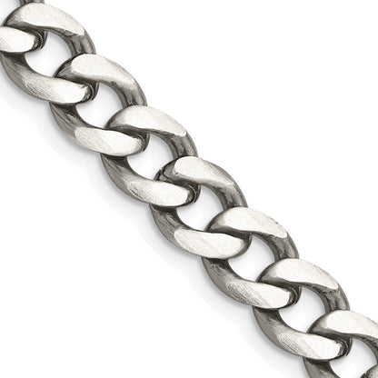 26 Zoll Sterlingsilber Antikisiert 8.3mm Panzer Halskette