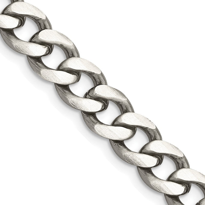 26 Zoll Sterlingsilber Antikisiert 8.3mm Panzer Halskette