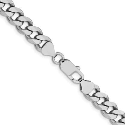 28 Zoll Sterlingsilber Rhodiniert 8.3mm Panzer Halskette