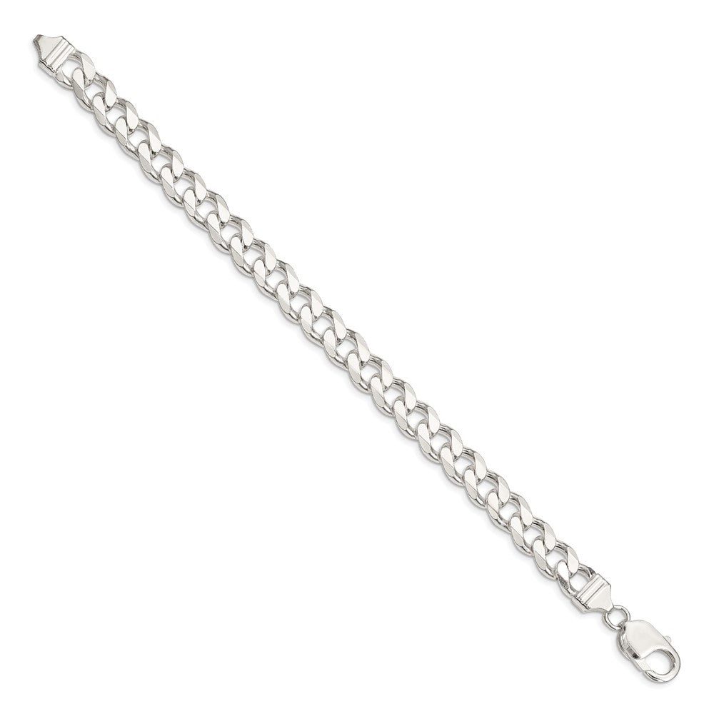 Sterlingsilber 9.3mm Panzer Gliederarmband