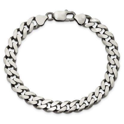 Sterlingsilber Antikisiert 9.3mm Panzer Gliederarmband