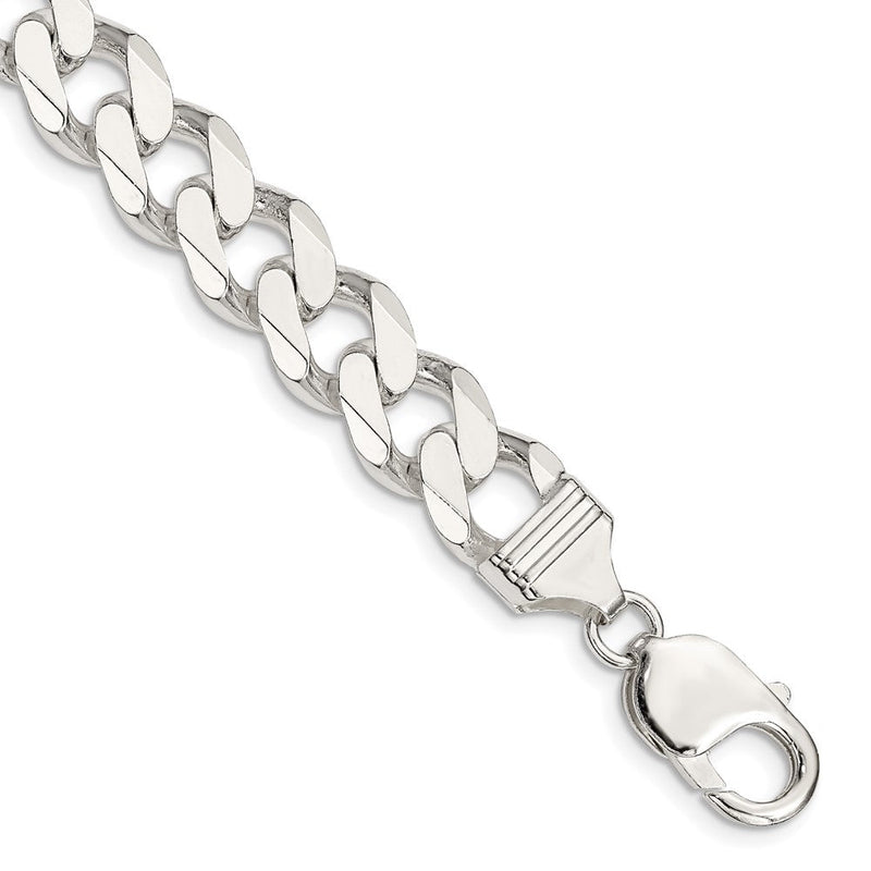 Sterlingsilber 11mm Panzer Gliederarmband