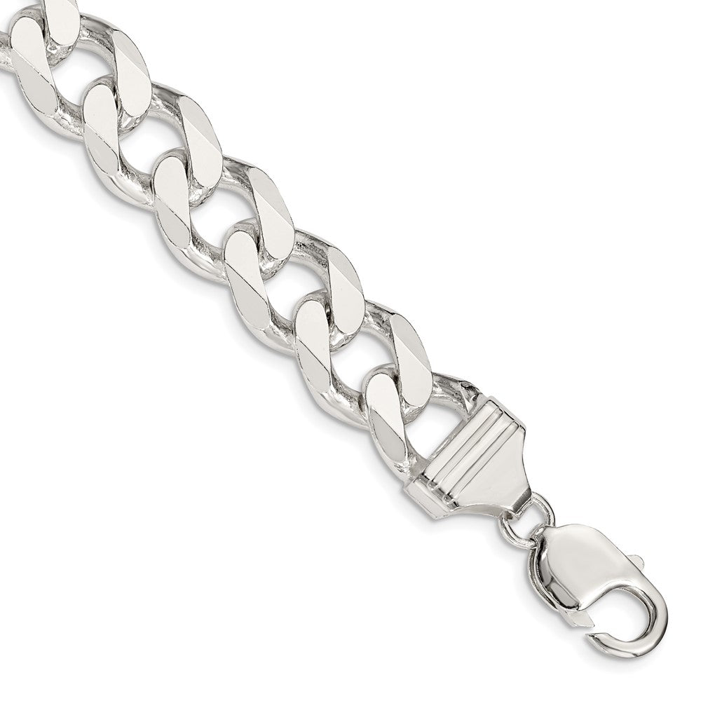 Sterlingsilber 13mm Panzer Gliederarmband