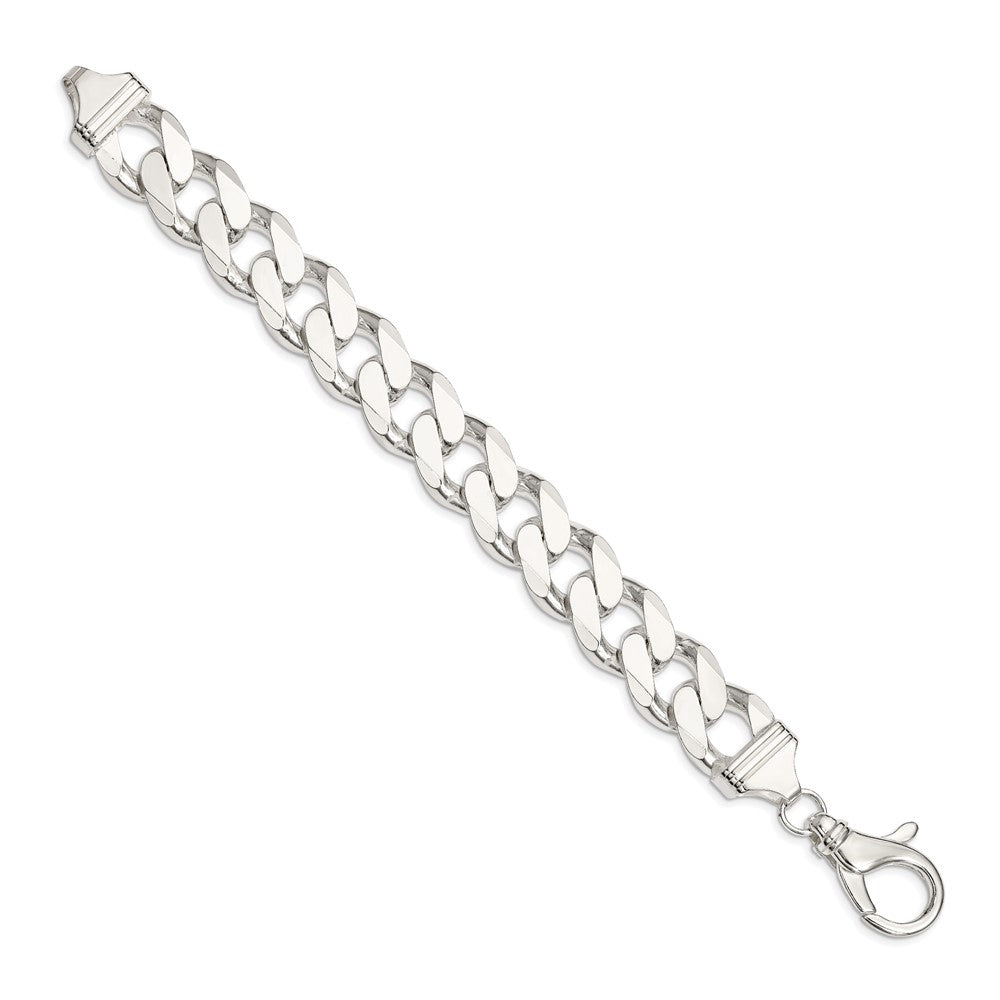 Sterlingsilber 16.25mm Panzer Gliederarmband