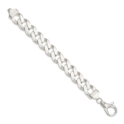 Sterlingsilber 16.25mm Panzer Gliederarmband