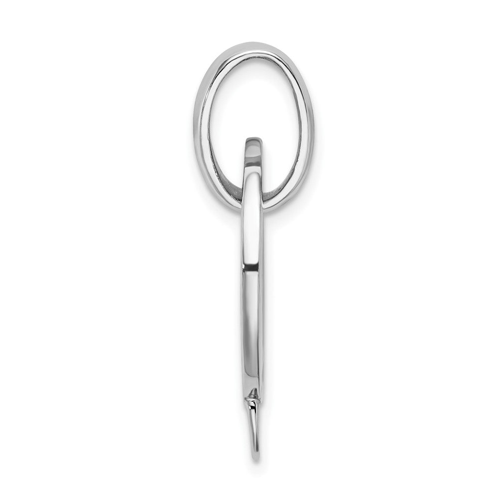 Sterlingsilber Amore La Vita Rhodiniert Poliert Offen Kreis Charm Halter Anhänger