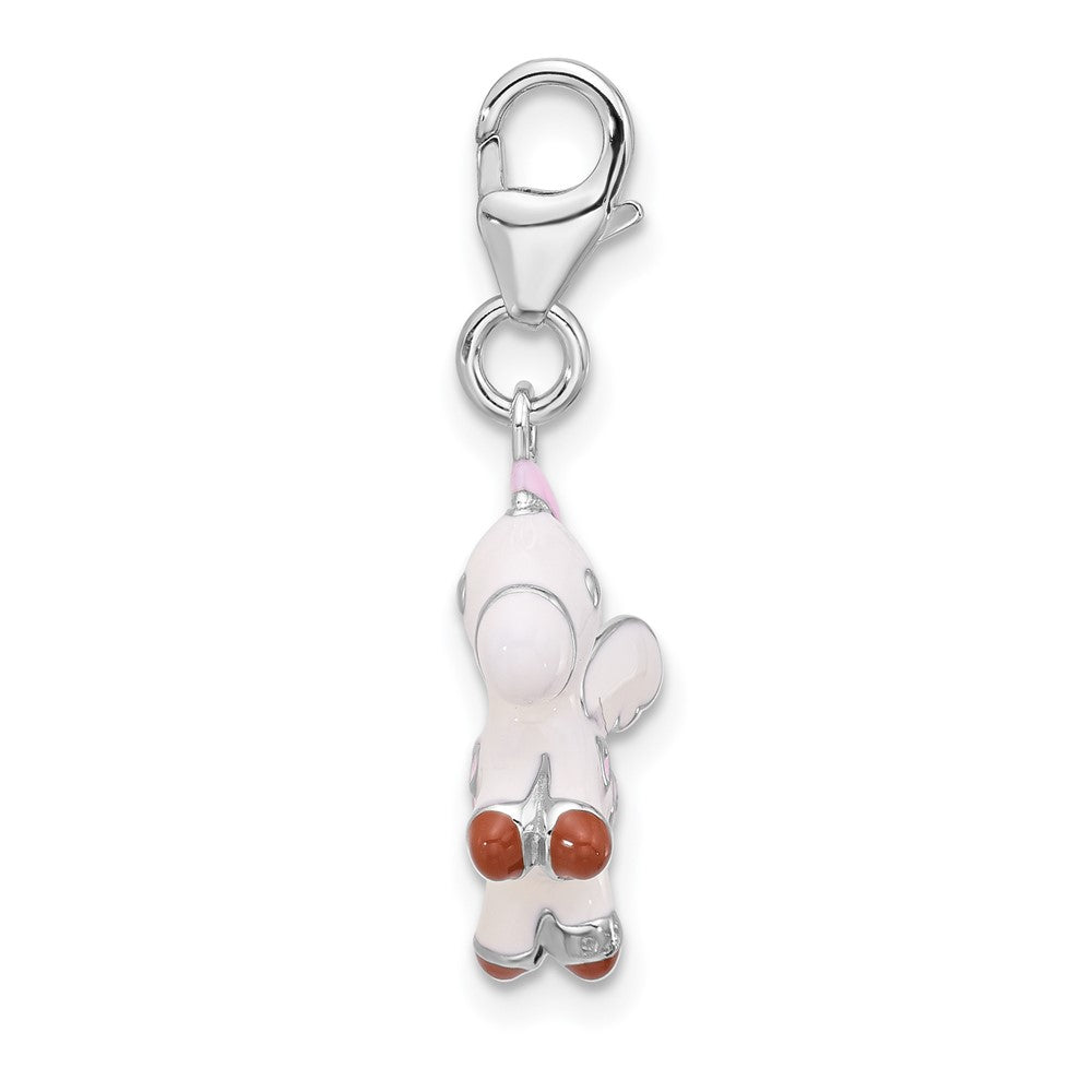 Sterlingsilber Amore La Vita Rhodiniert Emailliert 3-d Pegasus Charm